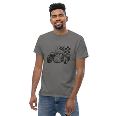 Vintage Sprint Car - checkered flag tee