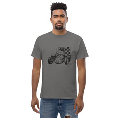 Vintage Sprint Car - checkered flag tee