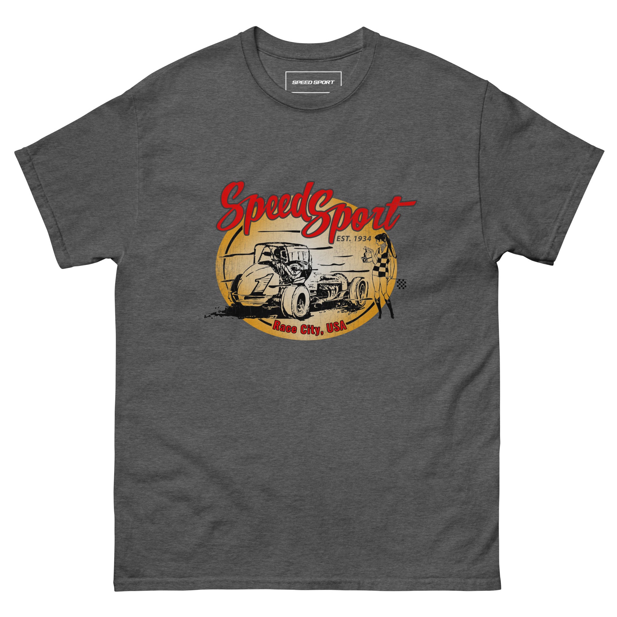 Men's classic tee - Vintage Flag Girl