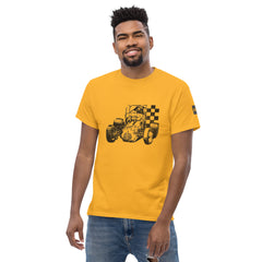 Vintage Sprint Car - checkered flag tee