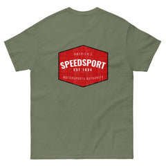 Men's classic tee with SPEED SPORT "hex" logo
