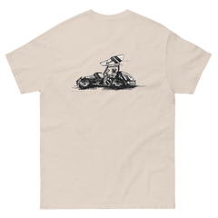 Vintage Winged Sprint Car Tee - logo front, art on back