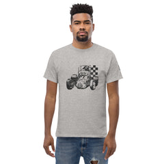 Vintage Sprint Car - checkered flag tee