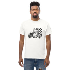 Vintage Sprint Car - checkered flag tee
