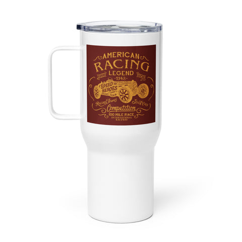 Travel mug with a handle