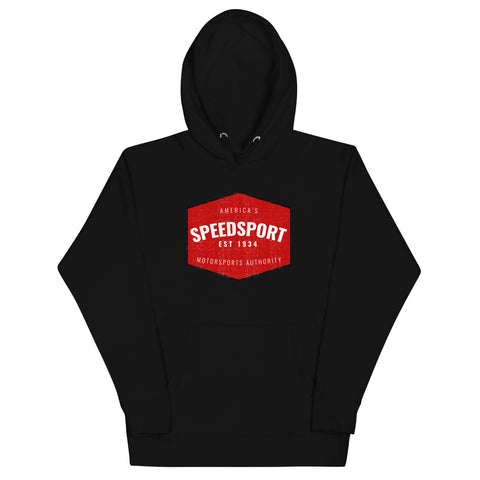 Unisex SPEED SPORT Red Chevron Logo Hoodie