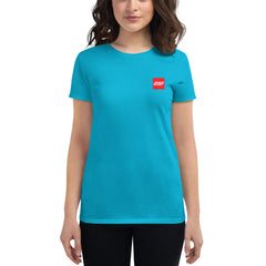 Women's fitted short sleeve t-shirt - Classic Shield
