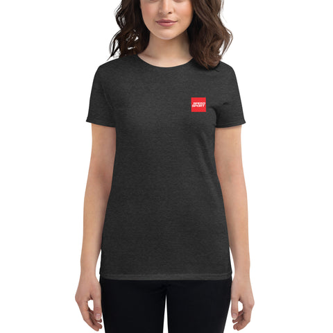 Women's fitted short sleeve t-shirt - Classic Shield
